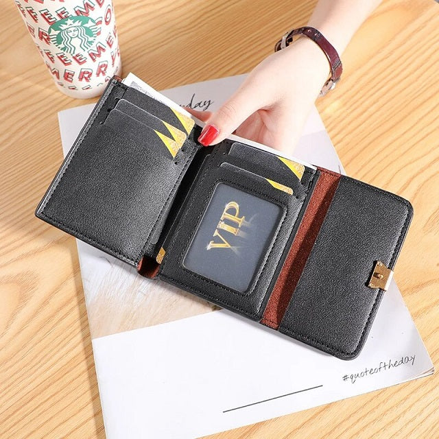 Large Capacity Mini PU Short Wallet Mssza