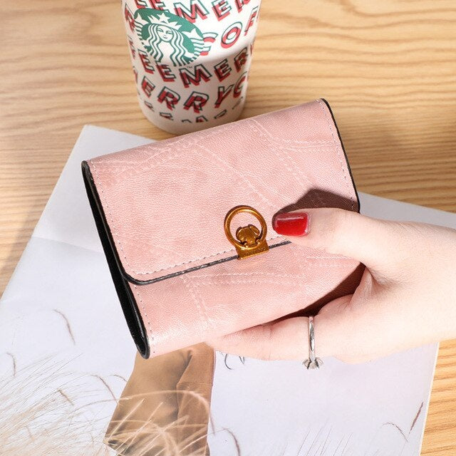 Large Capacity Mini PU Short Wallet Mssza