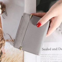 Large Capacity PU Short Zipper Hasp Wallet Mssza