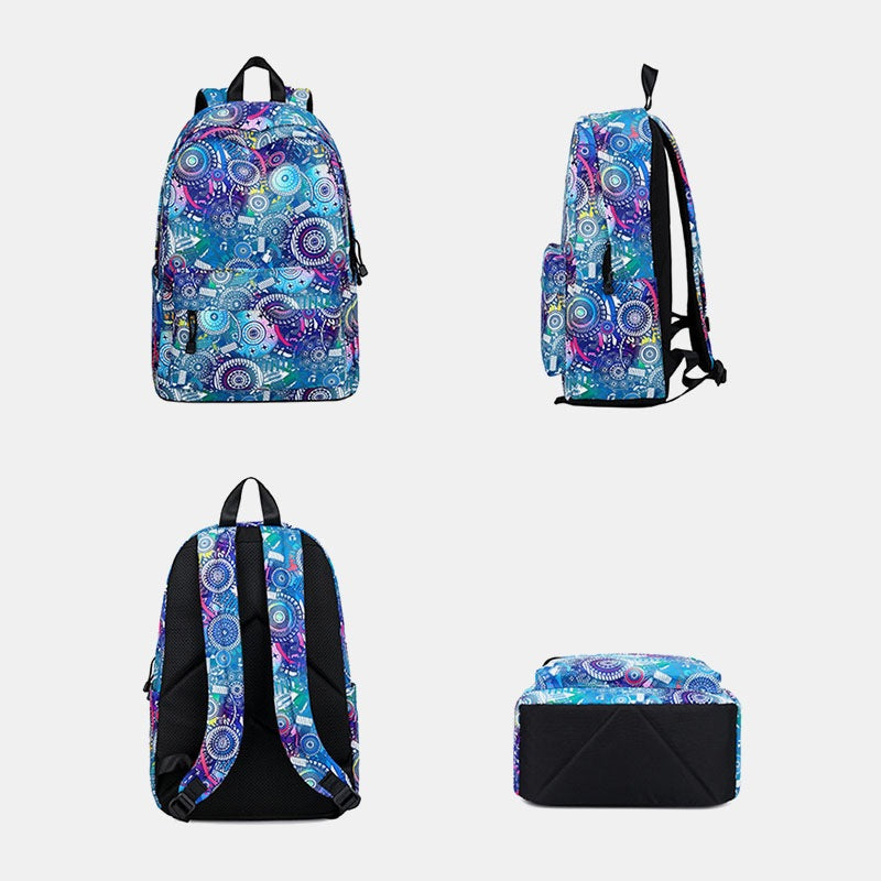 Large Capacity Print Waterproof School Bag Mssza