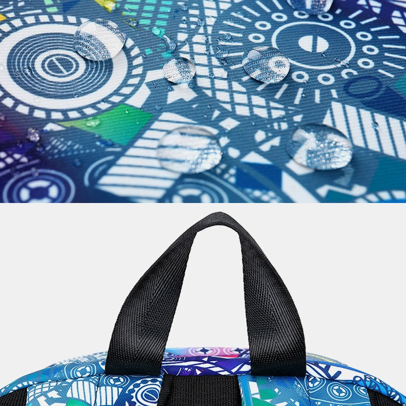 Large Capacity Print Waterproof School Bag Mssza