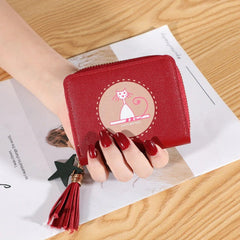 Large Capacity Printed Storage Pouch Short Wallet Mssza