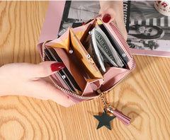 Large Capacity Printed Storage Pouch Short Wallet Mssza