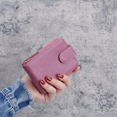 Large Capacity Storage Pouch Unisex Zipper Short Wallet Mssza