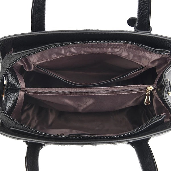 Leather Shoulder Large Capacity Luxury Handbag Mssza