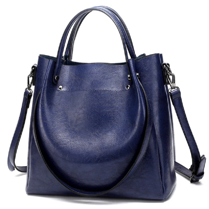 Leather Totes and Simple Style Large Capacity Crossbody Bag Mssza