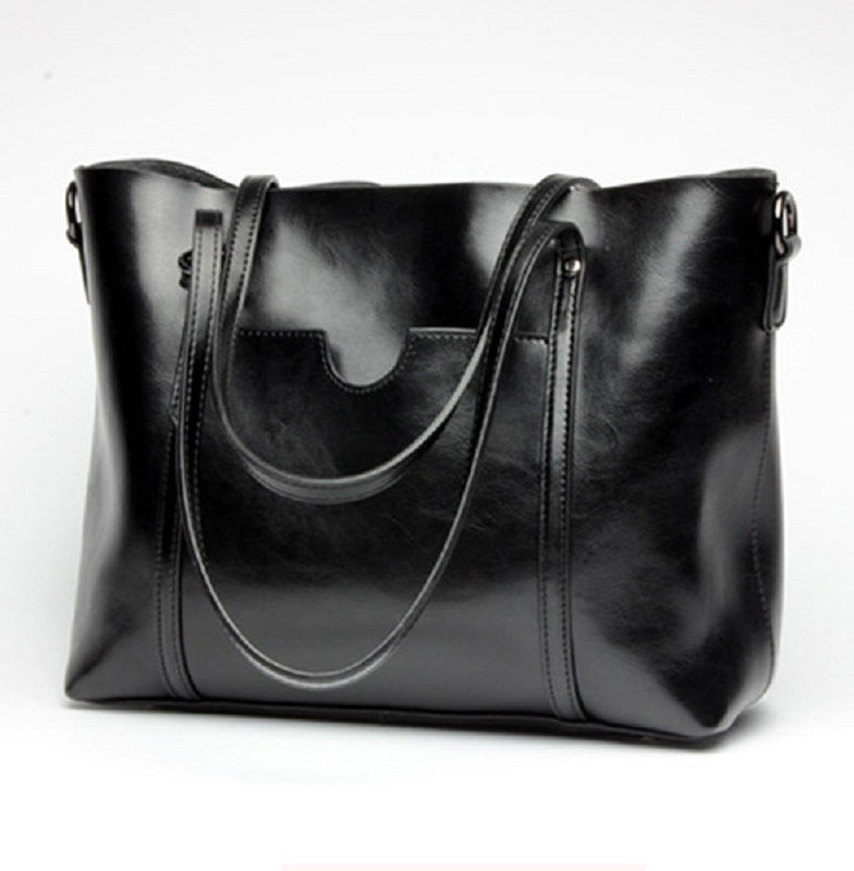Leather handbags comfortable in front of the Women's oil pocket Cross body bag Mssza