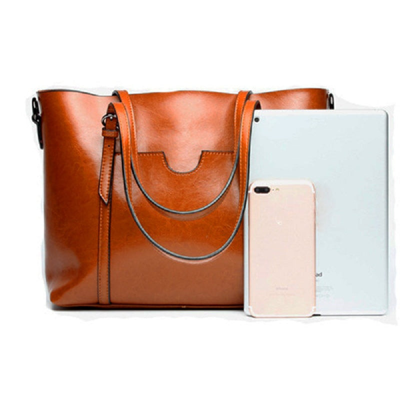 Leather handbags comfortable in front of the Women's oil pocket Cross body bag Mssza