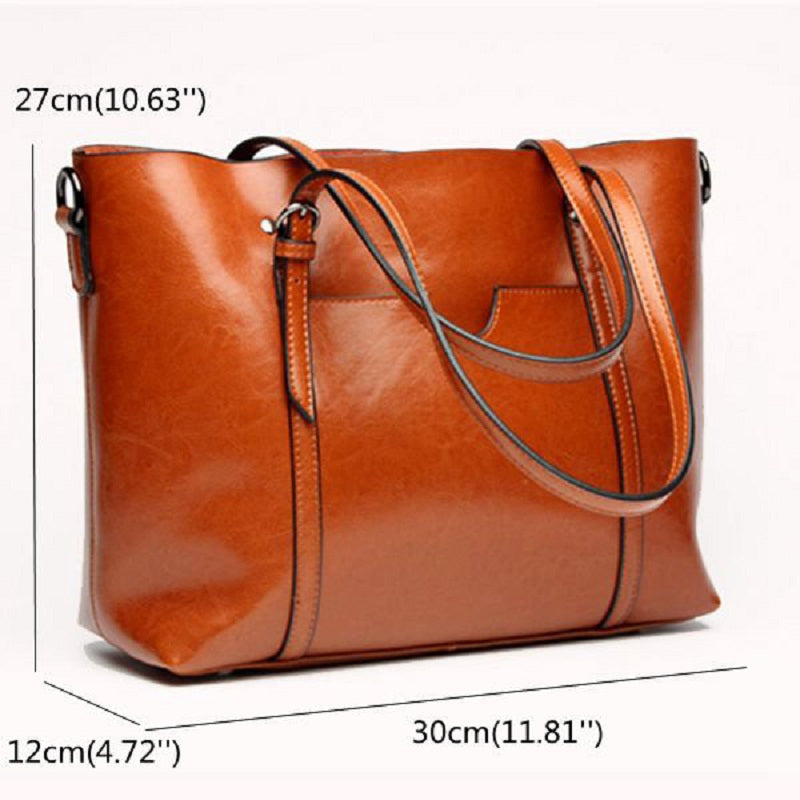 Leather handbags comfortable in front of the Women's oil pocket Cross body bag Mssza