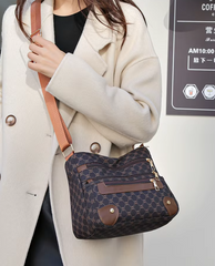 Leisure High Capacity Soft Leather Cell Phone Pocket Messenger Bag Mssza
