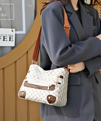 Leisure High Capacity Soft Leather Cell Phone Pocket Messenger Bag Mssza