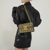 Leopard print PU Leather Chain Mobile Phone Purses Crossbody Handbag Mssza