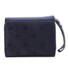 Casual PU Multi Objects Pocket Short Embroidered Love Pattern Wallet Tri Fold Card Bag Mssza