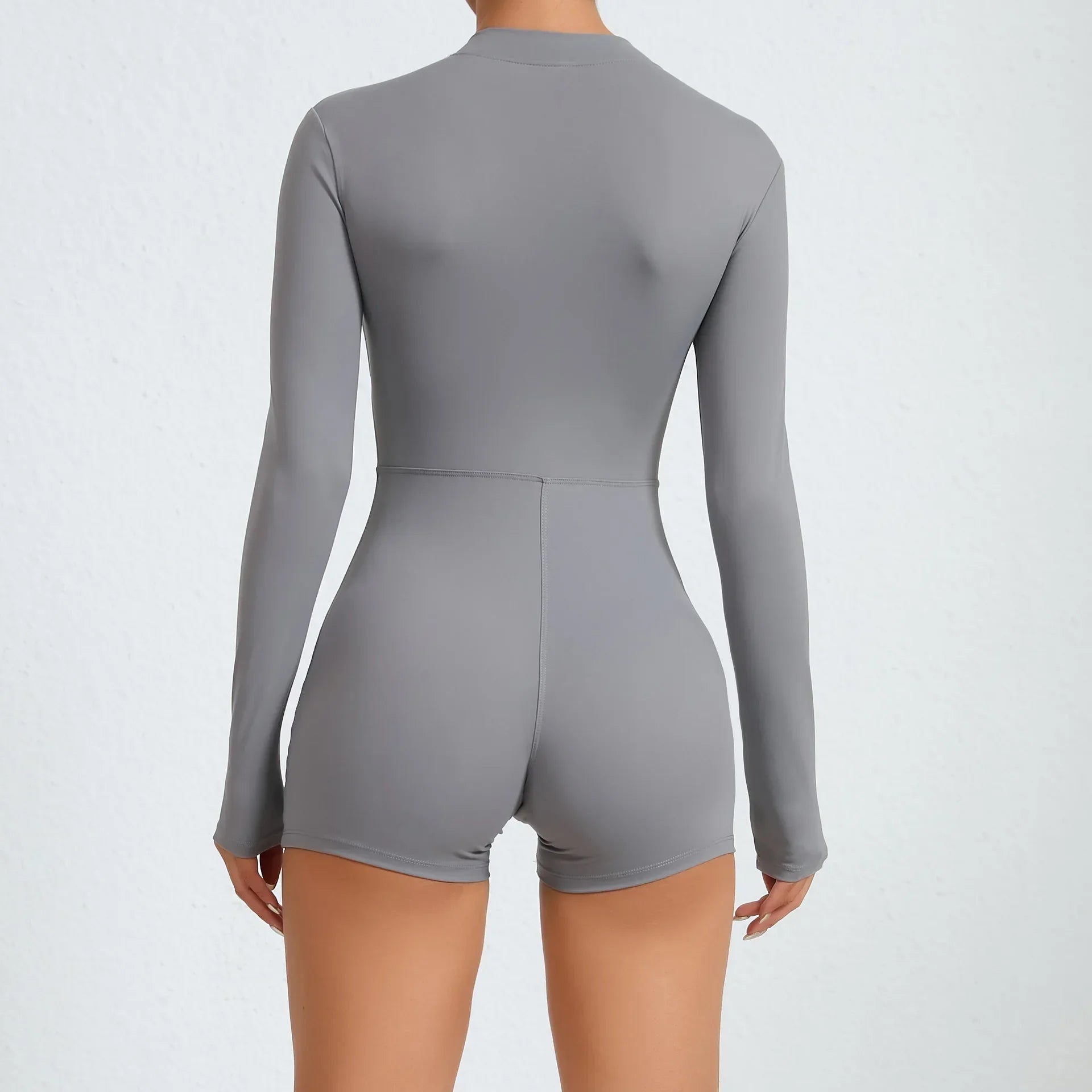 Long Sleeve Jumpsuit Padding Sports Overalls Zipper Sportswear Gym Yoga Clothing Tracksuit Mssza