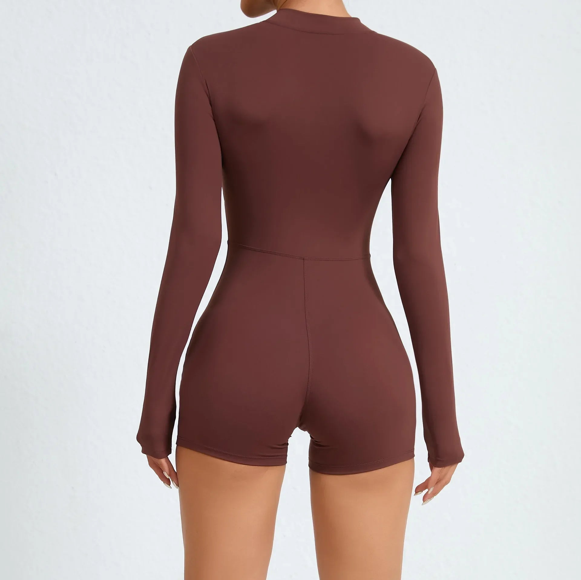 Long Sleeve Jumpsuit Padding Sports Overalls Zipper Sportswear Gym Yoga Clothing Tracksuit Mssza