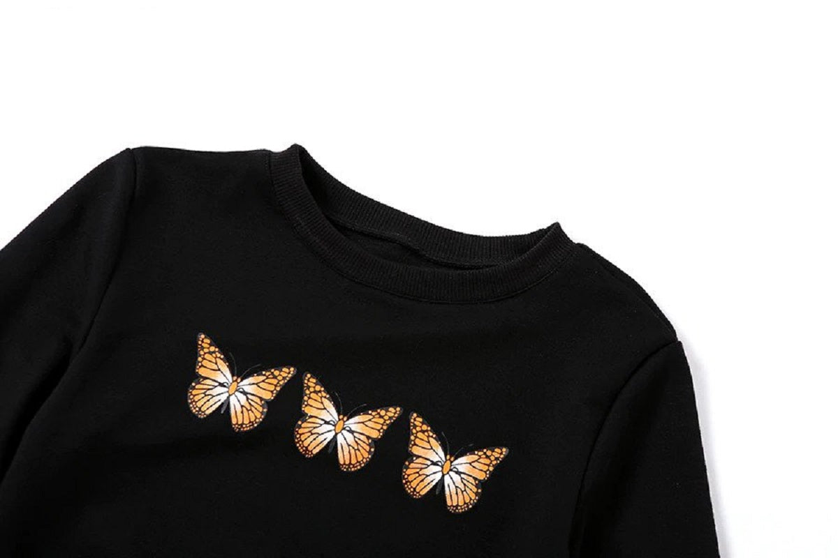 Long Sleeve pullover harajuku street style t-shirt top Mssza