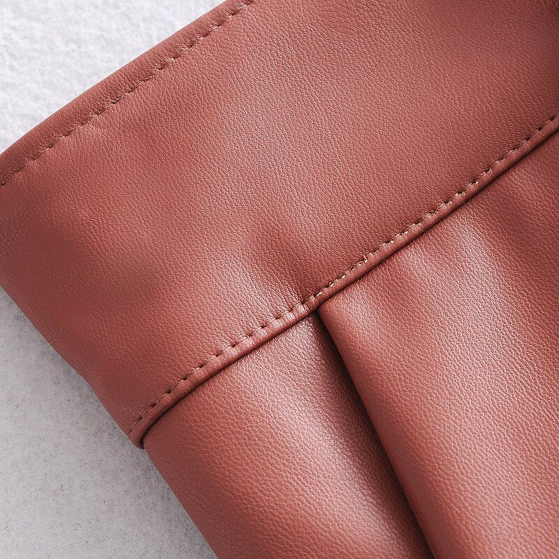 Loose Straight Pleated Half Pants Mssza