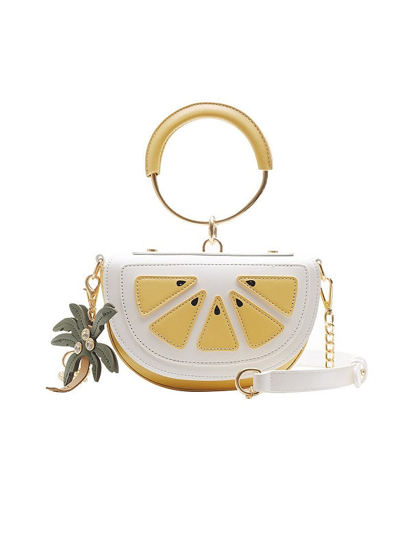 Lovely Watermelon Lemon Metal Chain Handbags Mssza
