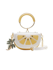 Lovely Watermelon Lemon Metal Chain Handbags Mssza