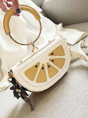 Lovely Watermelon Lemon Metal Chain Handbags Mssza