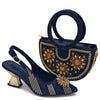 Lucky Star Bag With Elegant Pointed Tip Evening Party Shoes And Bag Set Mssza