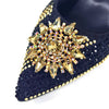 Lucky Star Bag With Elegant Pointed Tip Evening Party Shoes And Bag Set Mssza
