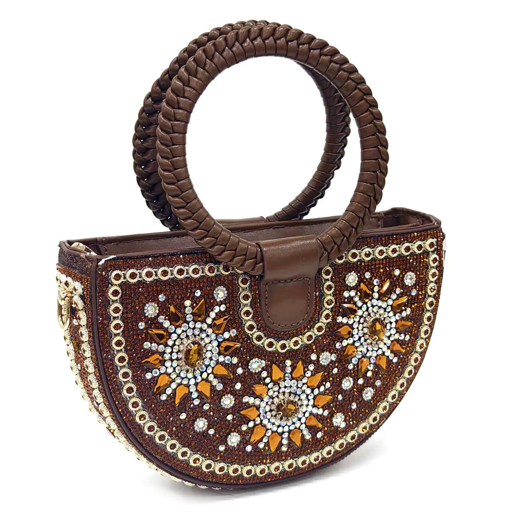 Lucky Star Bag With Elegant Pointed Tip Evening Party Shoes And Bag Set Mssza