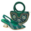 Lucky Star Bag With Elegant Pointed Tip Evening Party Shoes And Bag Set Mssza