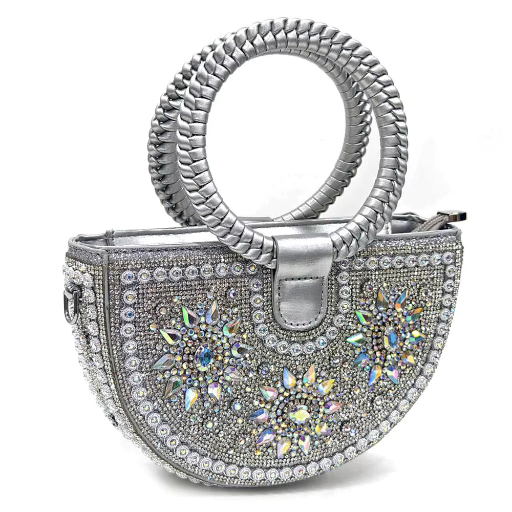 Lucky Star Bag With Elegant Pointed Tip Evening Party Shoes And Bag Set Mssza