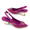 Lucky Star Bag With Elegant Pointed Tip Evening Party Shoes And Bag Set Mssza