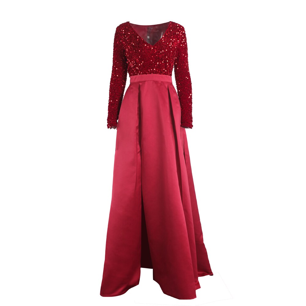 Lush Black Sequin Patchwork Maxi Prom Dress Mssaz Desses