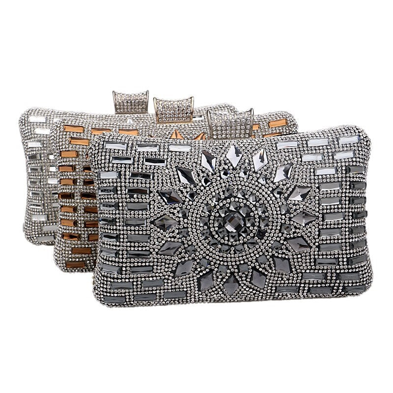 Luxurious Diamonds Lady Clutch Bags Mssza