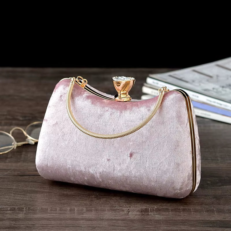 Luxury Banquet Evening Party Clutch Bag With Chain Top Handle Handbags Mssza
