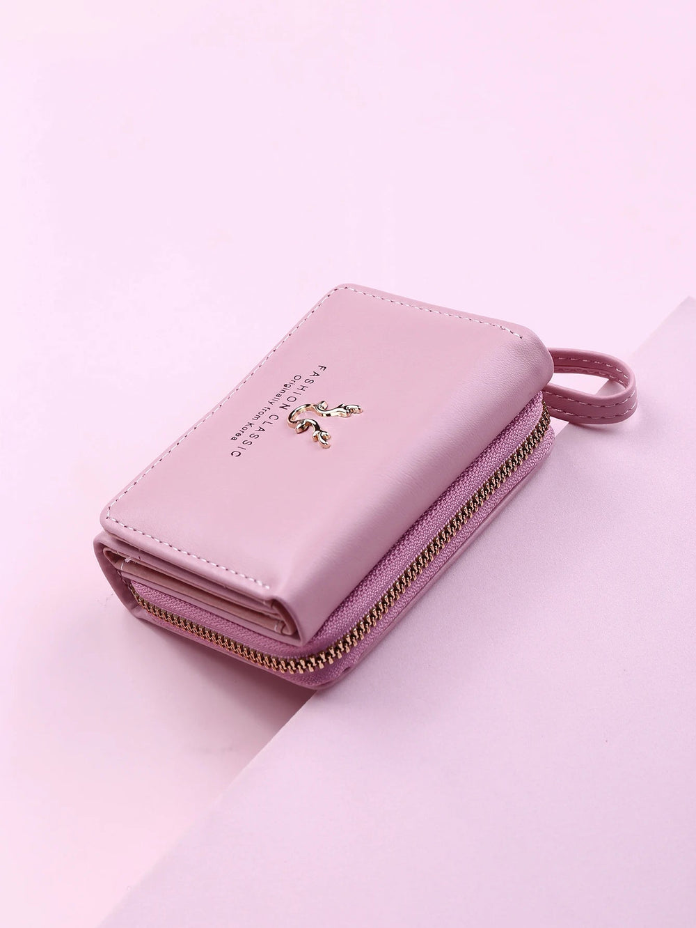 Luxury Brand Card Holder With Coin Purse PU Leather Hasp Mini Clutch Short Small Wallet Mssza