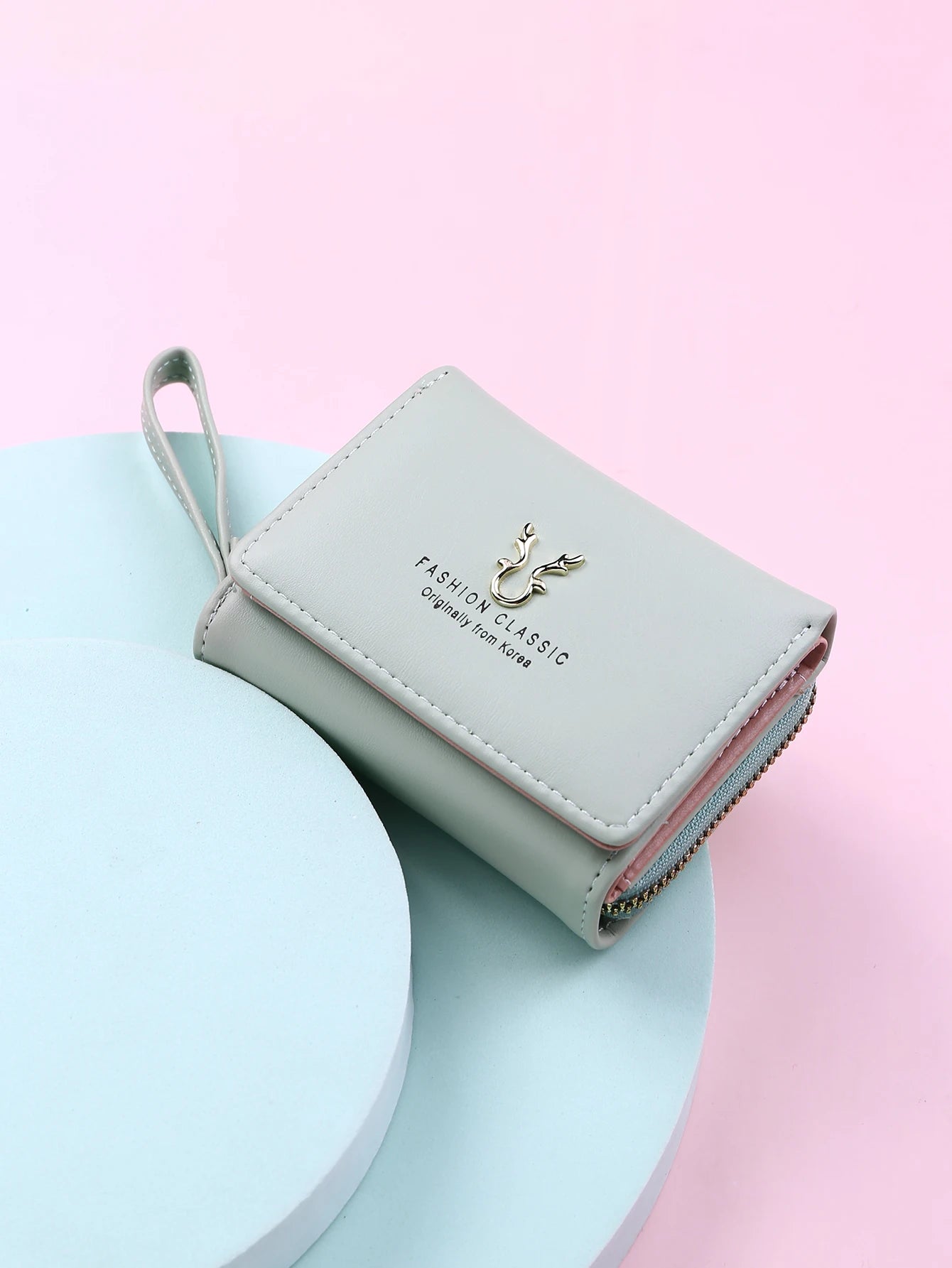 Luxury Brand Card Holder With Coin Purse PU Leather Hasp Mini Clutch Short Small Wallet Mssza