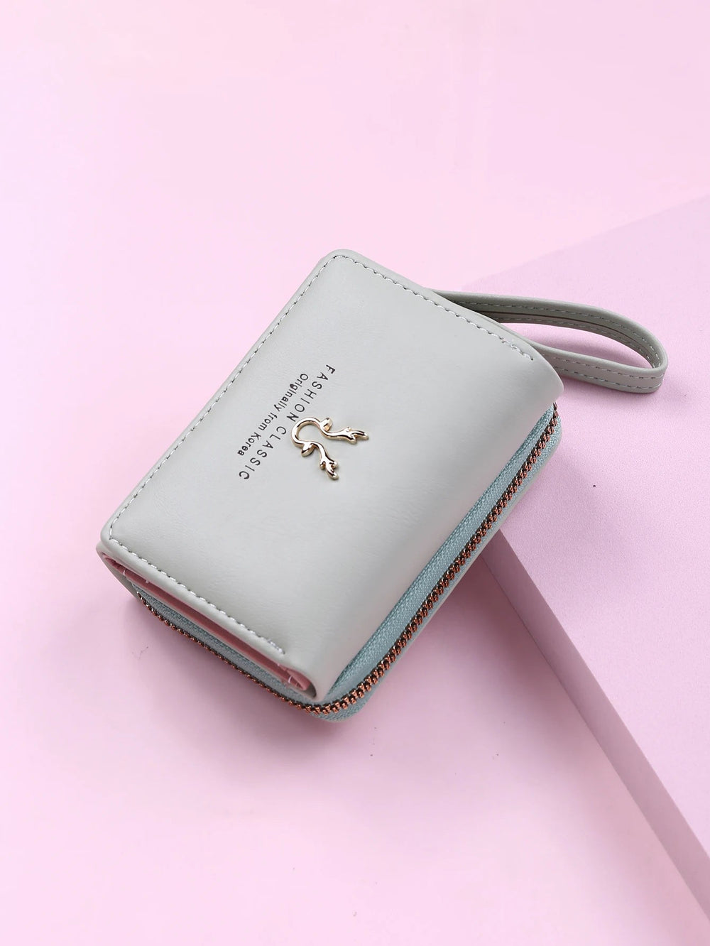 Luxury Brand Card Holder With Coin Purse PU Leather Hasp Mini Clutch Short Small Wallet Mssza