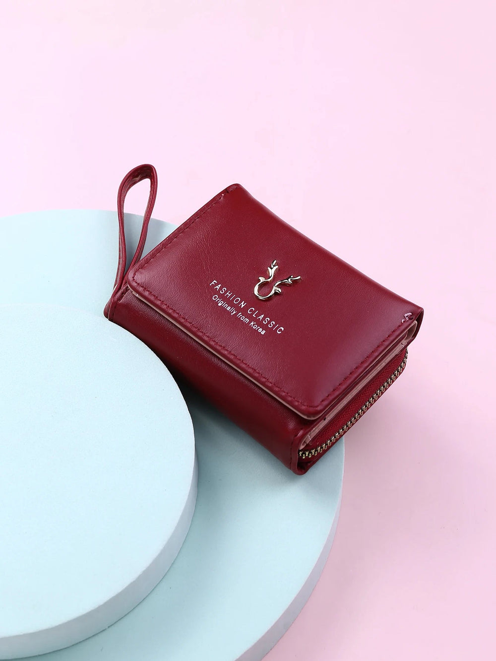 Luxury Brand Card Holder With Coin Purse PU Leather Hasp Mini Clutch Short Small Wallet Mssza