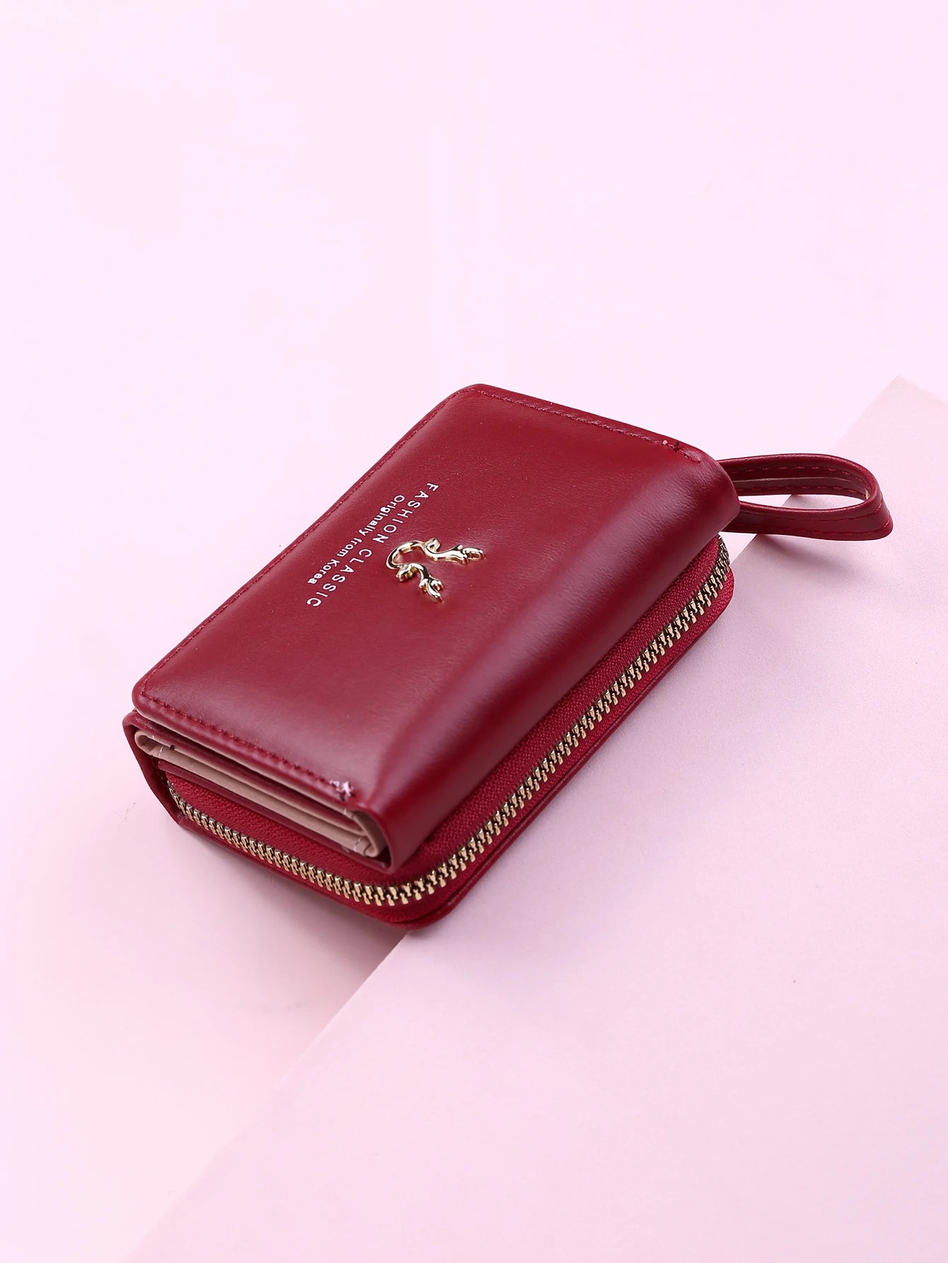 Luxury Brand Card Holder With Coin Purse PU Leather Hasp Mini Clutch Short Small Wallet Mssza