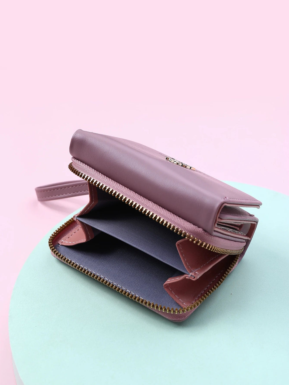Luxury Brand Card Holder With Coin Purse PU Leather Hasp Mini Clutch Short Small Wallet Mssza