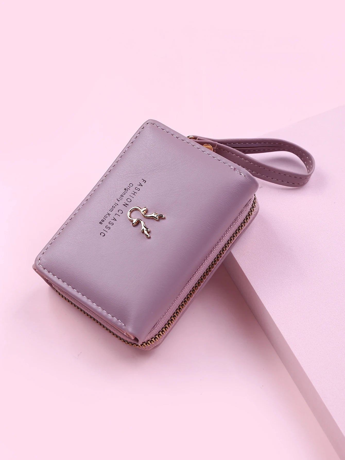 Luxury Brand Card Holder With Coin Purse PU Leather Hasp Mini Clutch Short Small Wallet Mssza