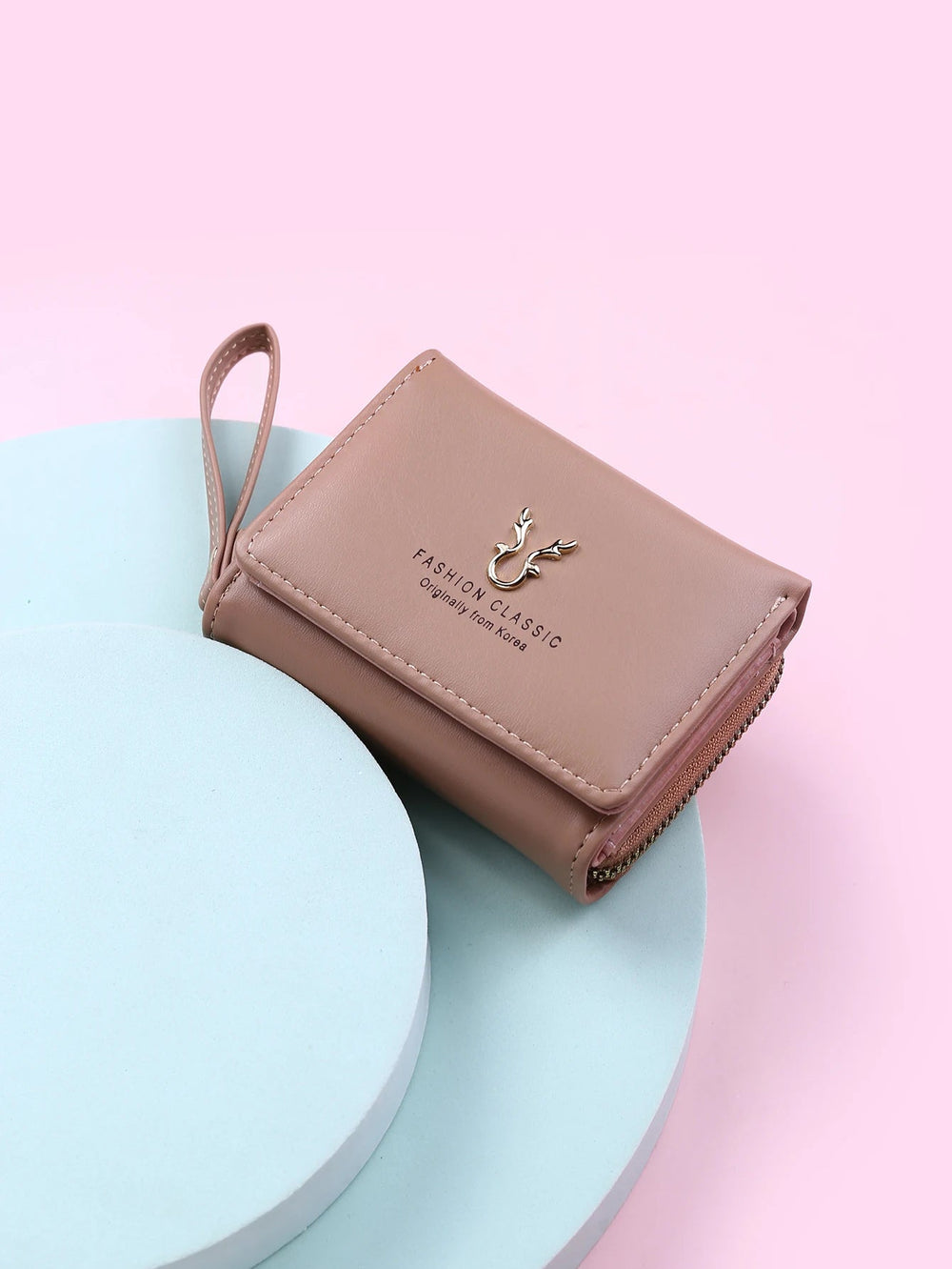 Luxury Brand Card Holder With Coin Purse PU Leather Hasp Mini Clutch Short Small Wallet Mssza
