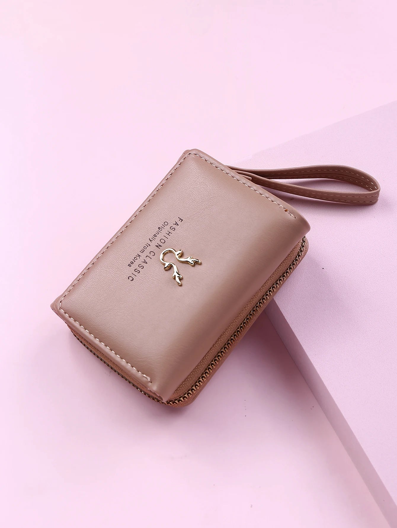 Luxury Brand Card Holder With Coin Purse PU Leather Hasp Mini Clutch Short Small Wallet Mssza