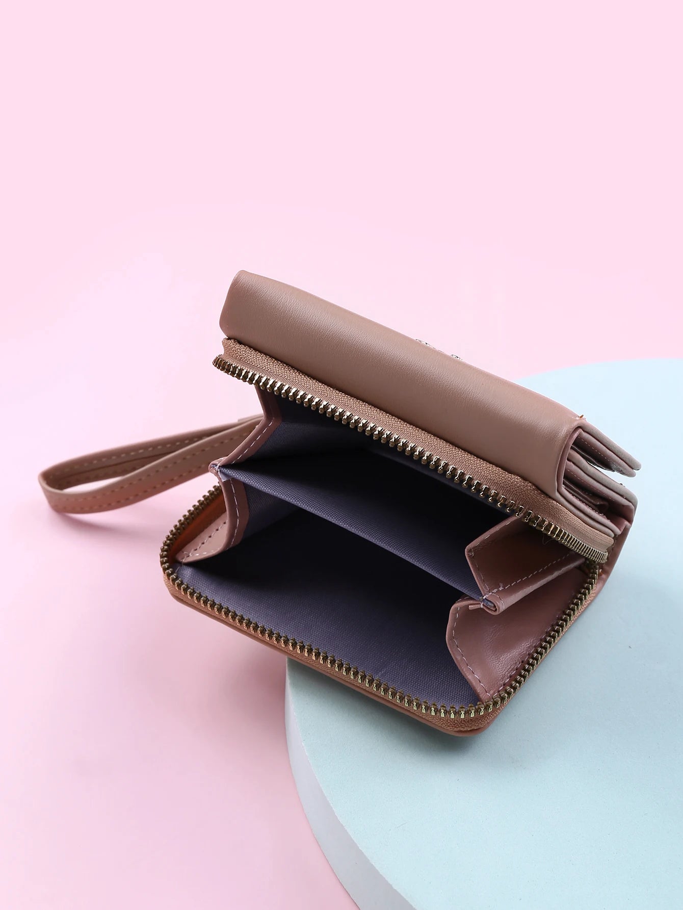 Luxury Brand Card Holder With Coin Purse PU Leather Hasp Mini Clutch Short Small Wallet Mssza