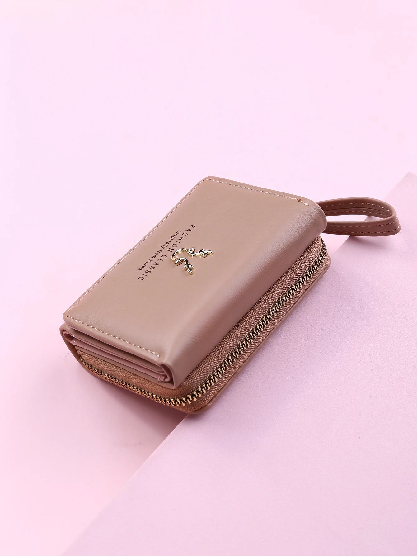 Luxury Brand Card Holder With Coin Purse PU Leather Hasp Mini Clutch Short Small Wallet Mssza