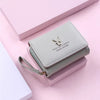 Luxury Brand Card Holder With Coin Purse PU Leather Hasp Mini Clutch Short Small Wallet Mssza