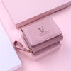Luxury Brand Card Holder With Coin Purse PU Leather Hasp Mini Clutch Short Small Wallet Mssza