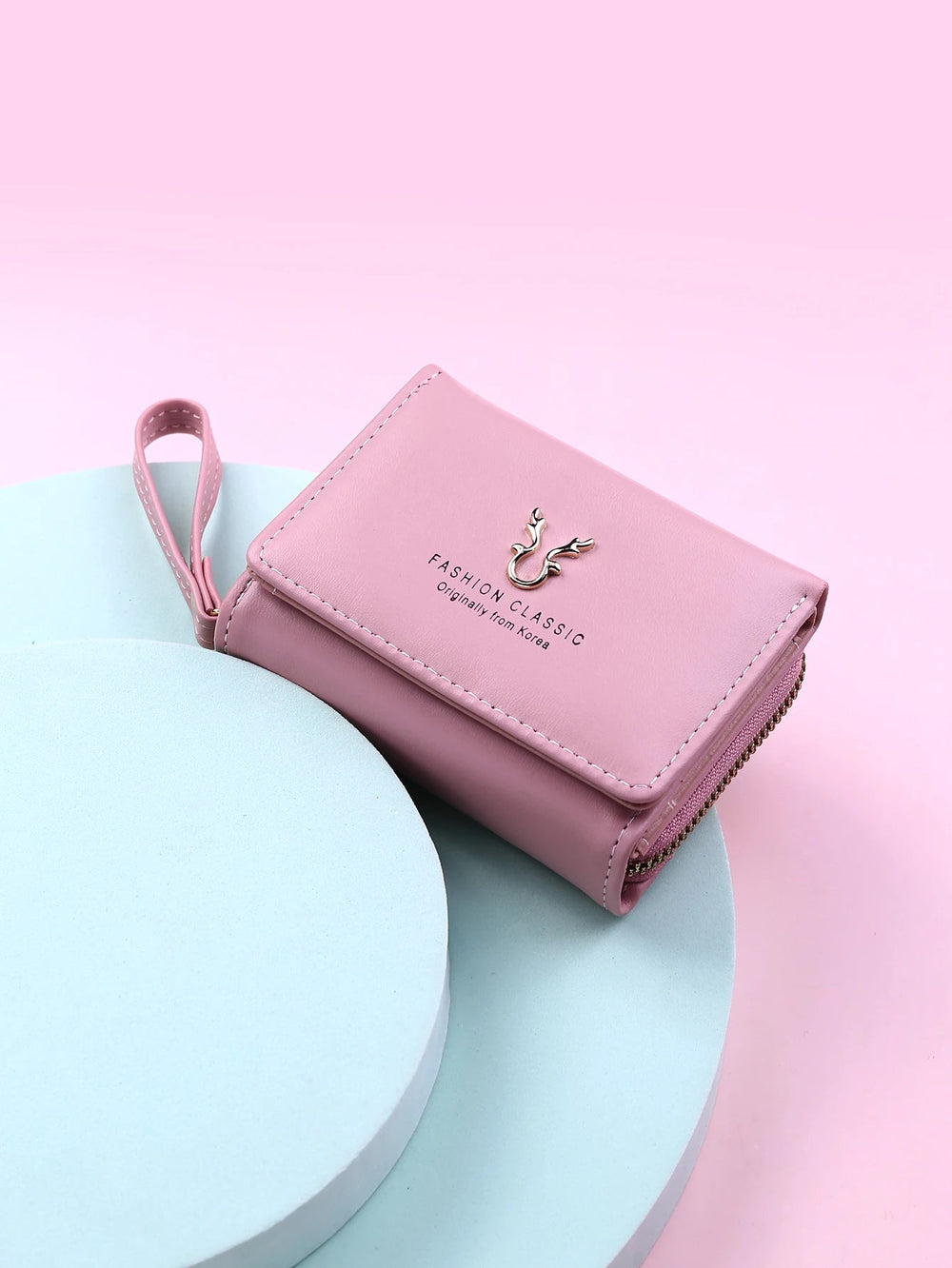 Luxury Brand Card Holder With Coin Purse PU Leather Hasp Mini Clutch Short Small Wallet Mssza