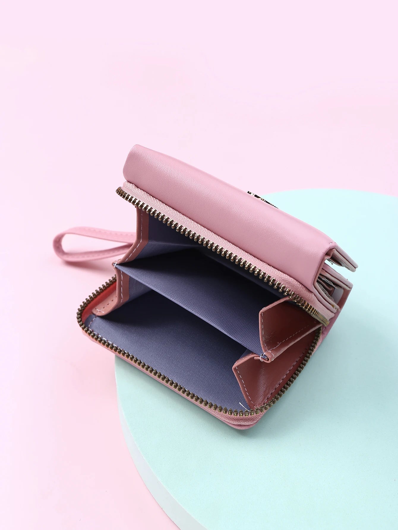 Luxury Brand Card Holder With Coin Purse PU Leather Hasp Mini Clutch Short Small Wallet Mssza