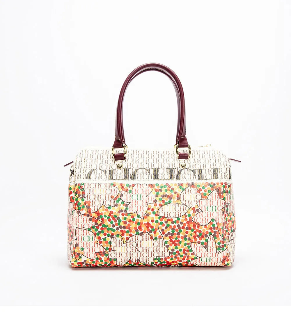 Luxury Brand Designer Large Capacity Exquisite Floral Pattern Travel Banquet High Grade Bucket Handbag Mssza