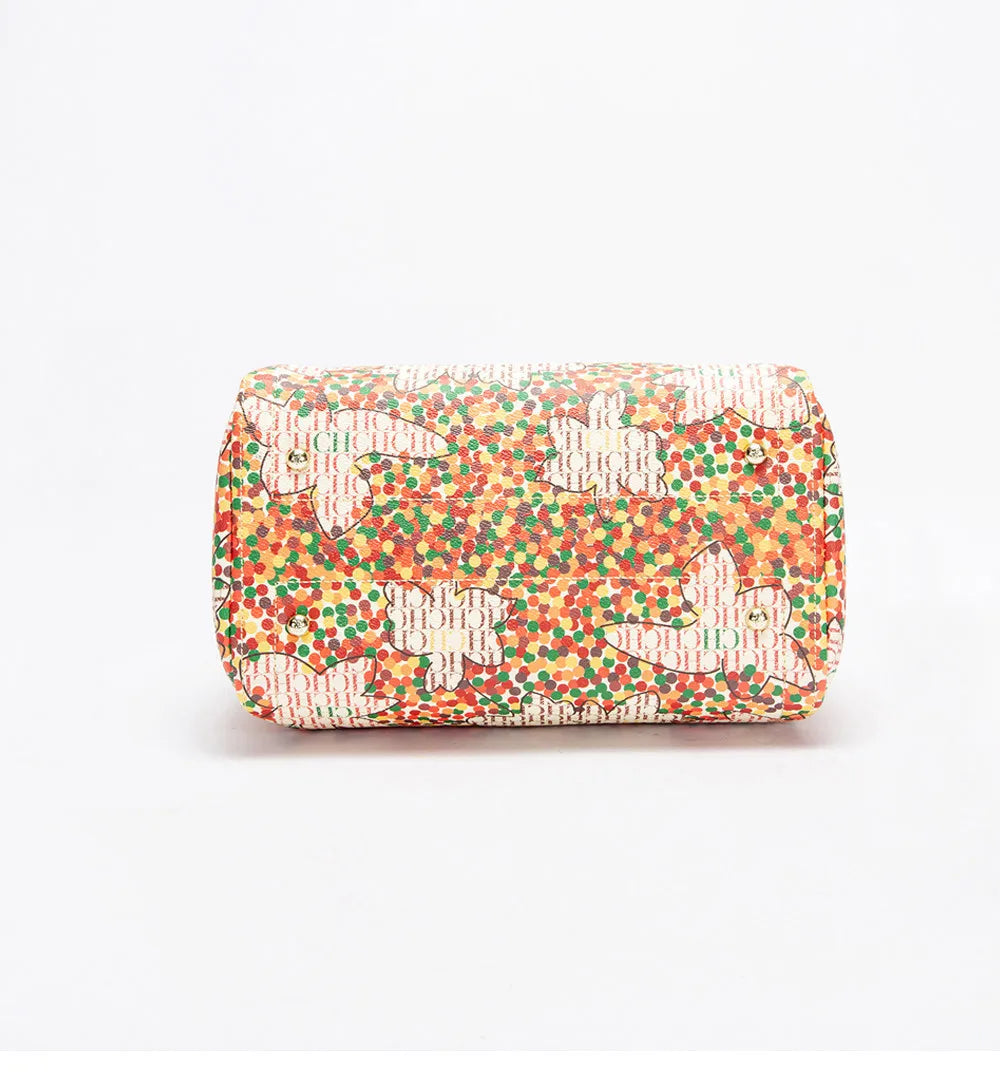 Luxury Brand Designer Large Capacity Exquisite Floral Pattern Travel Banquet High Grade Bucket Handbag Mssza